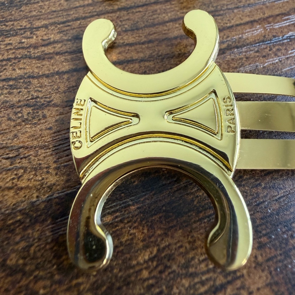 Celine Set of 2 Snap Hair Clips - Picture 4 of 7